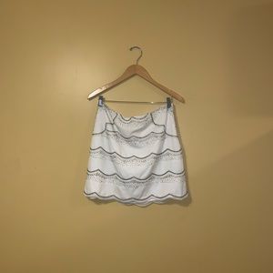 Club Monaco Beaded/Sequined Mini Skirt